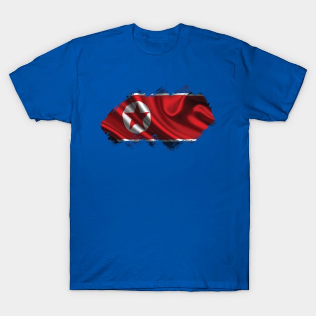 North Korea Flag T-Shirt by Teemperor